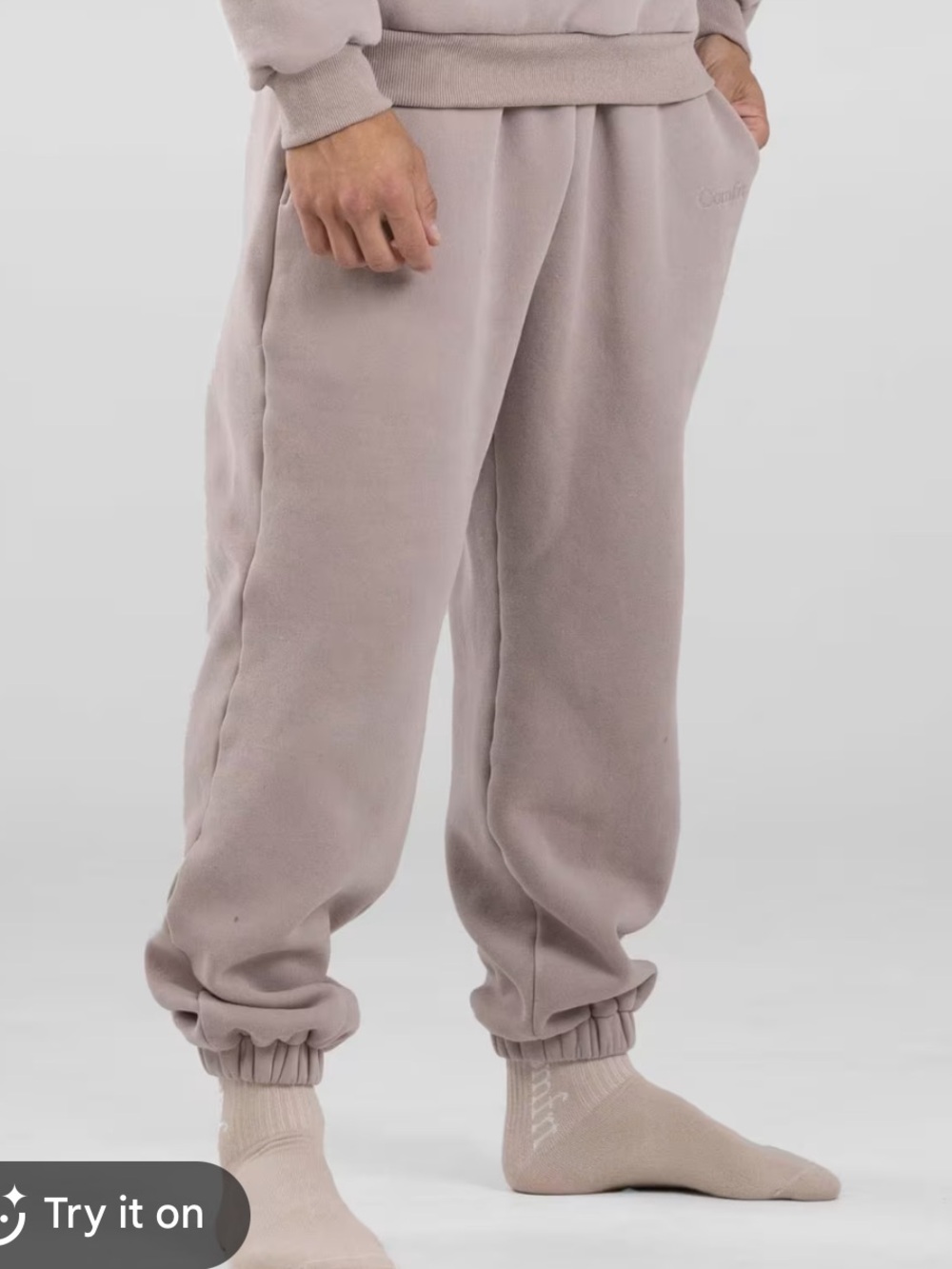 Comfrt Signature Sweatpants in Taupe - Relaxed Jogger Women’s Medium